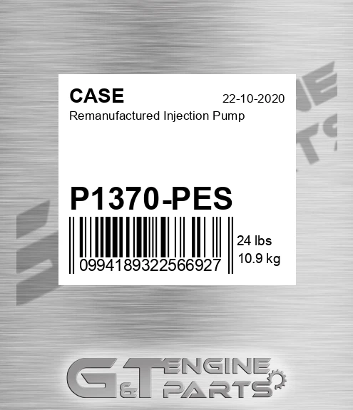 P1370-PES Remanufactured Injection Pump