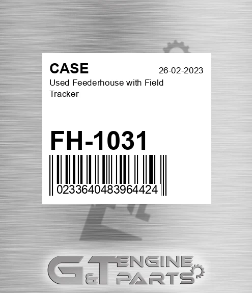 FH-1031 Used Feederhouse With Field Tracker