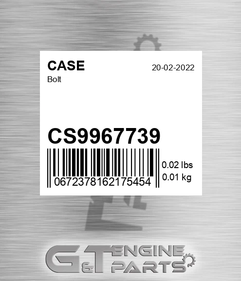 CS9967739 Bolt