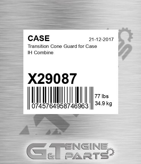 X29087 Transition Cone Guard For Ih Combine