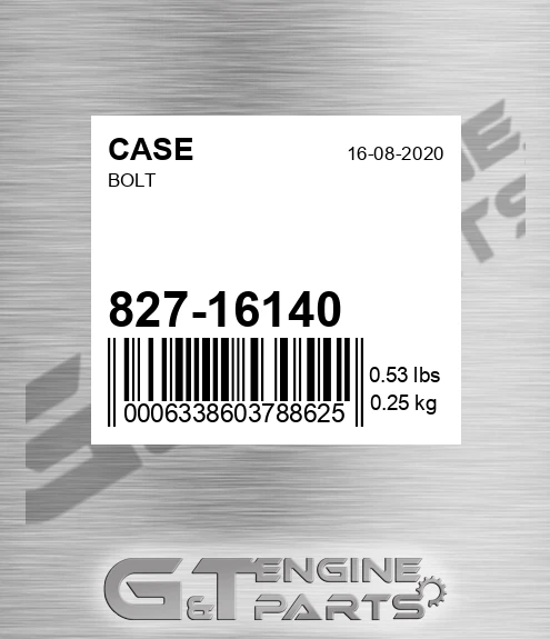 827-16140 Bolt