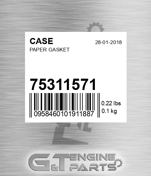 75311571 CASE Paper Gasket
