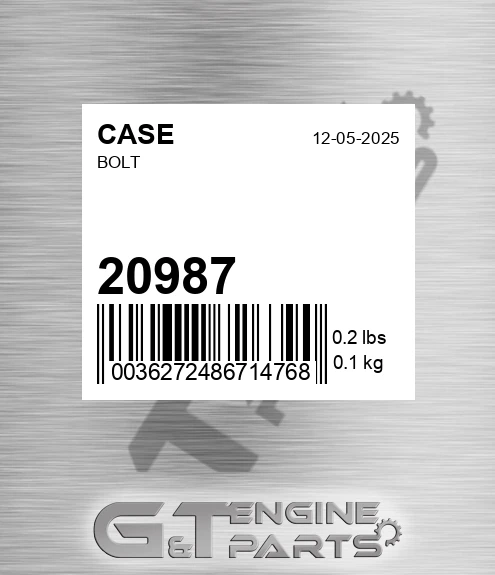 20987 Bolt