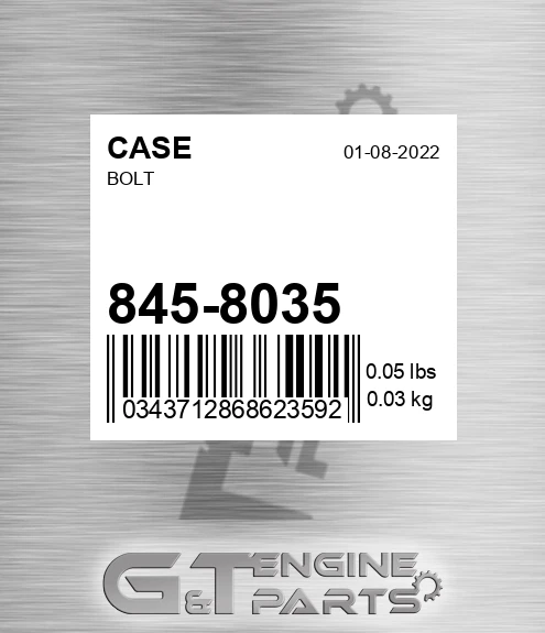 845-8035 Bolt