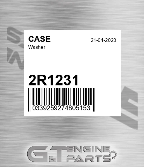 2R1231 CASE Washer
