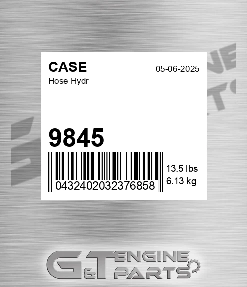 9845 Hose Hydr for CASE