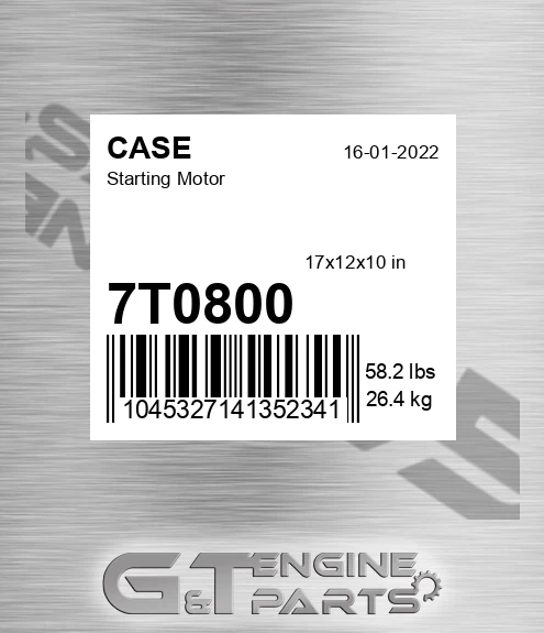 7T0800 Starting Motor