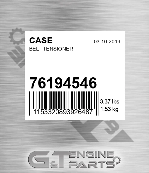 76194546 Belt Tensioner