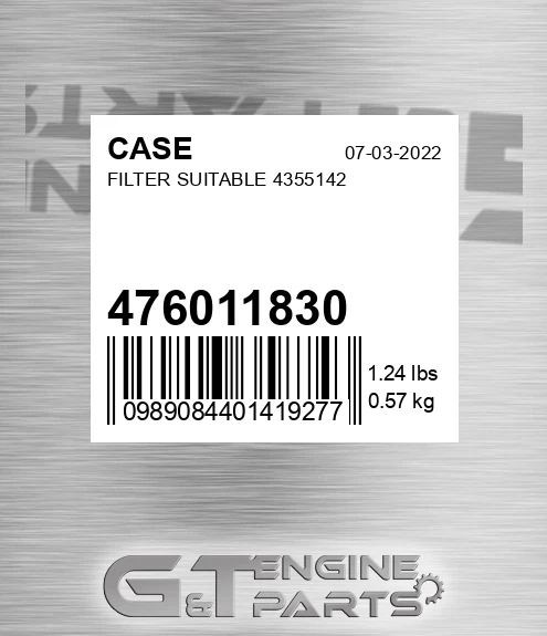 476011830 Filter Suitable 4355142
