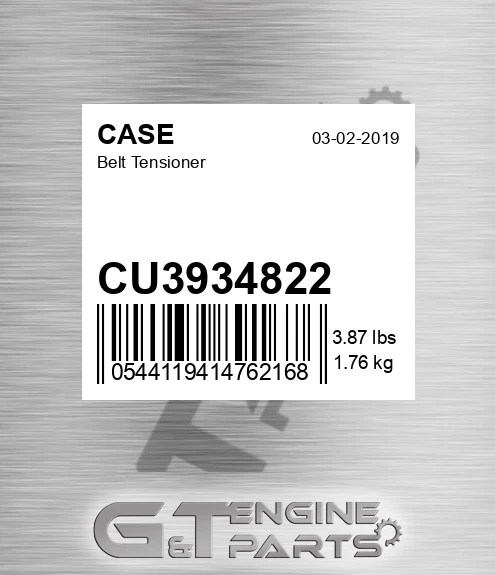 CU3934822 CASE Belt Tensioner