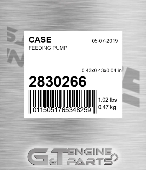 2830266 CASE Feeding Pump