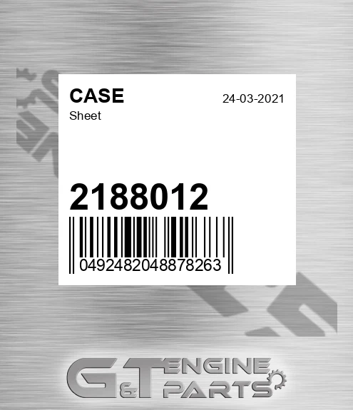 2188012 Sheet