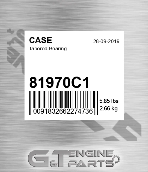 81970C1 CASE Tapered Bearing