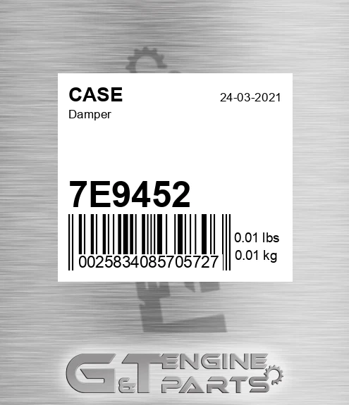 7E9452 Damper