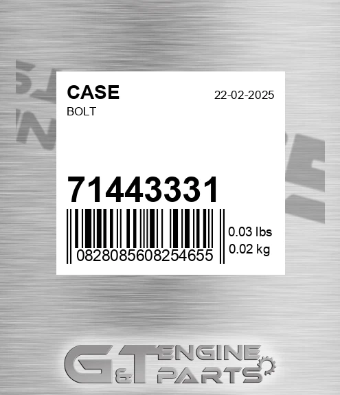 71443331 Bolt