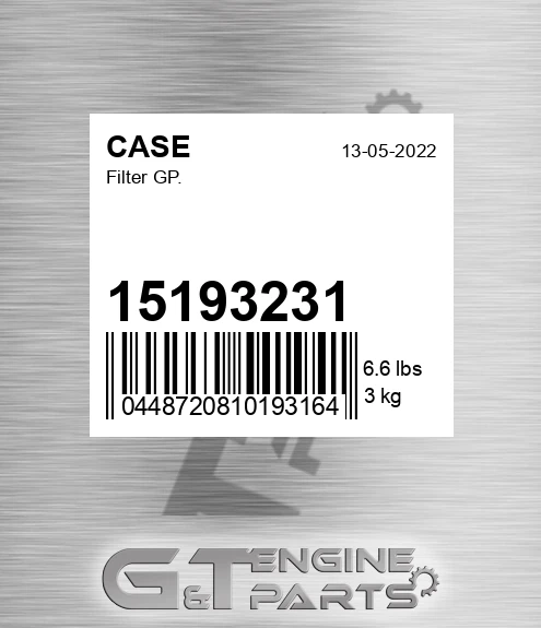 15193231 CASE Filter Gp.