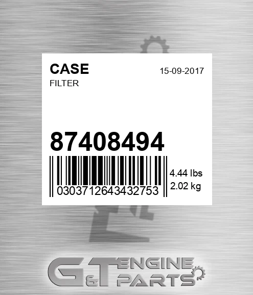 87408494 CASE Filter
