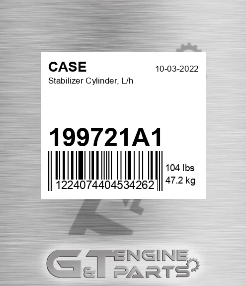 199721A1 CASE Stabilizer Cylinder, L/h