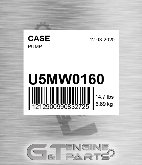 U5MW0160 Pump