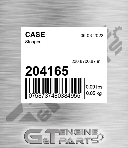 204165 CASE Stopper
