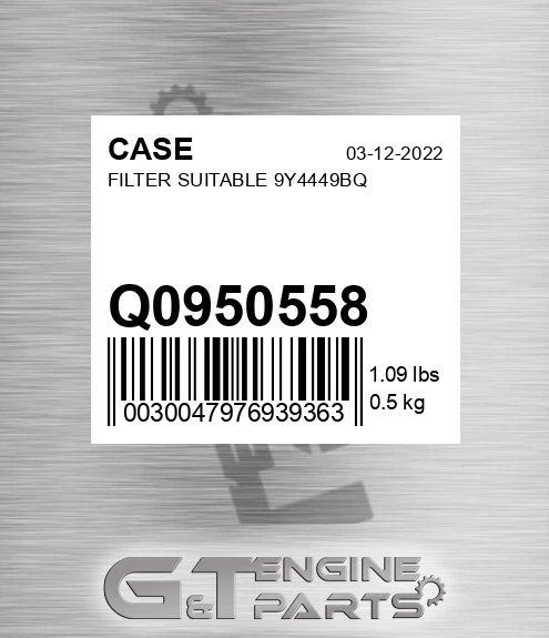 Q0950558 Filter Suitable 9y4449bq
