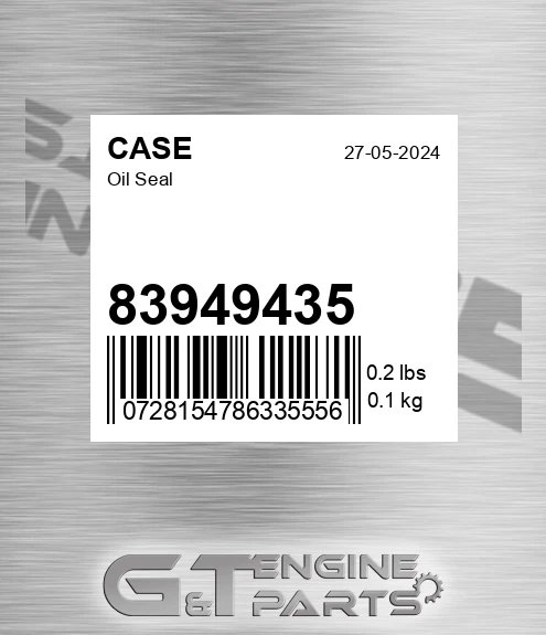 83949435 Oil Seal