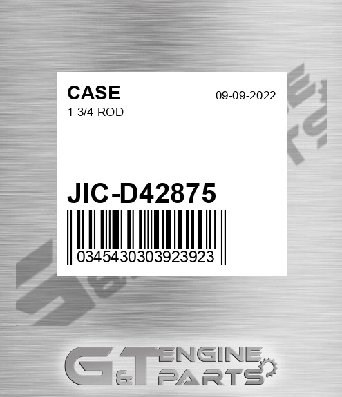 JIC-D42875 1-3/4 Rod