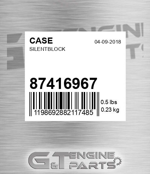 87416967 Silentblock for CASE