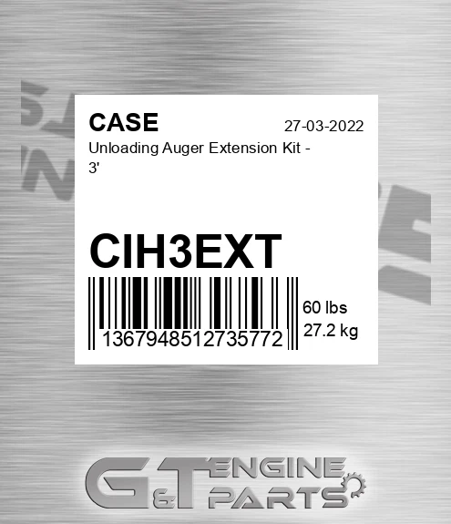 CIH3EXT Unloading Auger Extension Kit - 3'