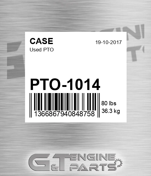 PTO-1014 Used Pto