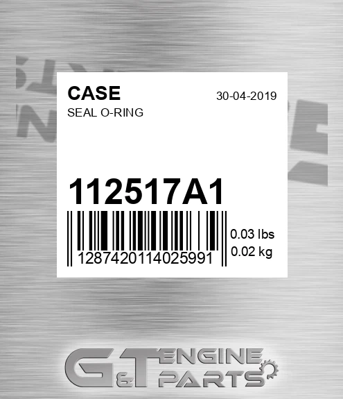 112517A1 CASE Seal O-ring