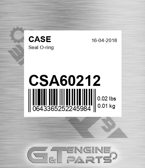 CSA60212 Seal O-ring