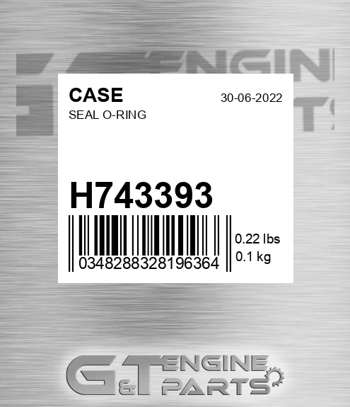 H743393 Seal O-ring