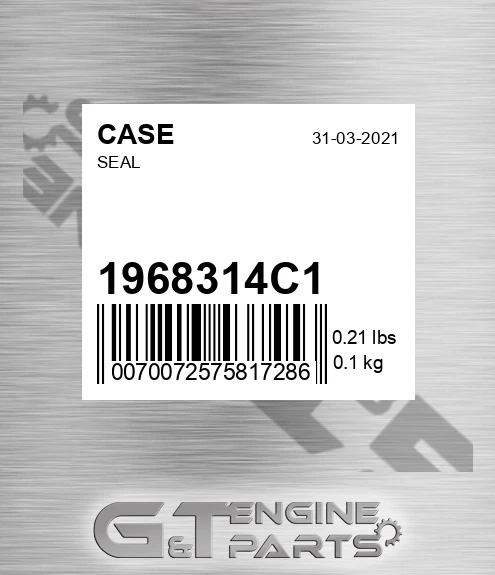 1968314C1 CASE Seal