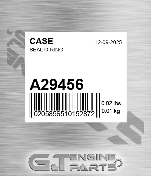 A29456 Seal O-ring