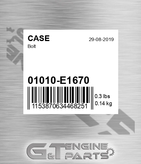 01010-E1670 Bolt