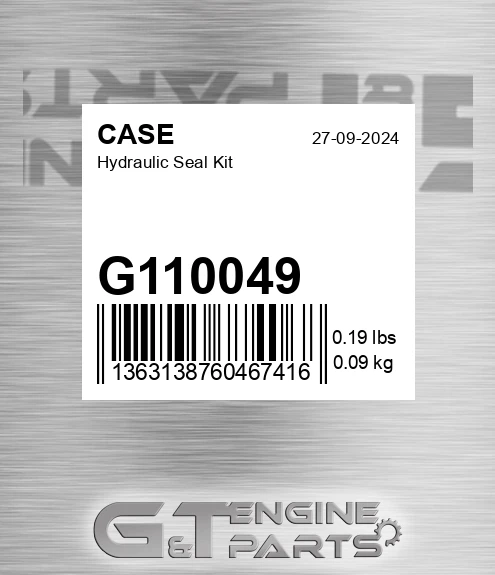 G110049 Hydraulic Seal Kit