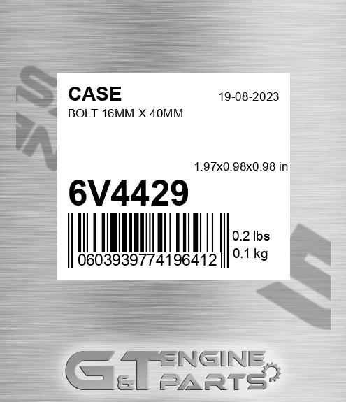 6V4429 Bolt 16mm X 40mm