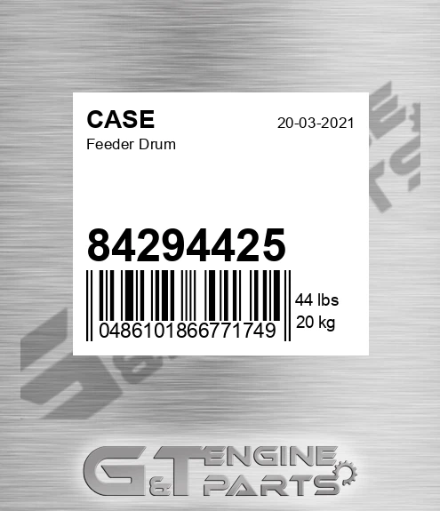 84294425 Feeder Drum