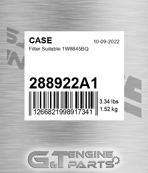 288922A1 Filter Suitable 1w8845bq