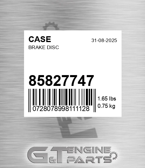 85827747 Brake Disc