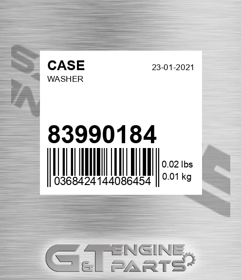 83990184 CASE Washer