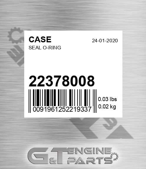 22378008 Seal O-ring