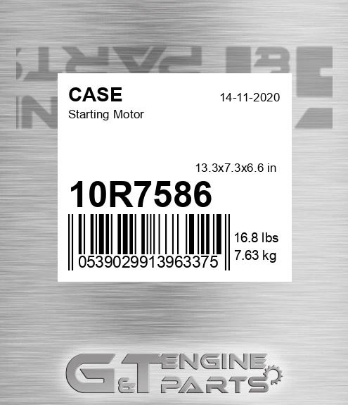 10R7586 Starting Motor