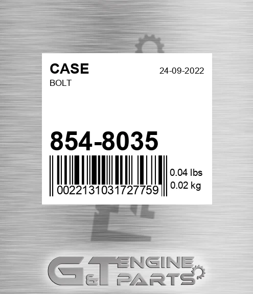 854-8035 Bolt