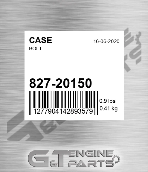 827-20150 CASE Bolt