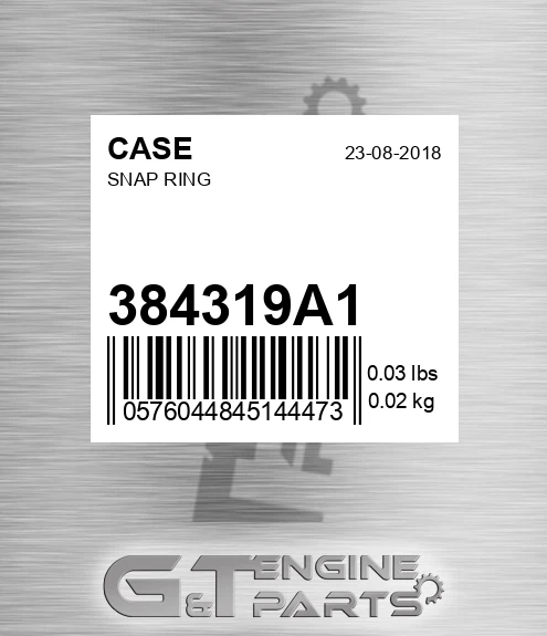 384319A1 CASE Snap Ring