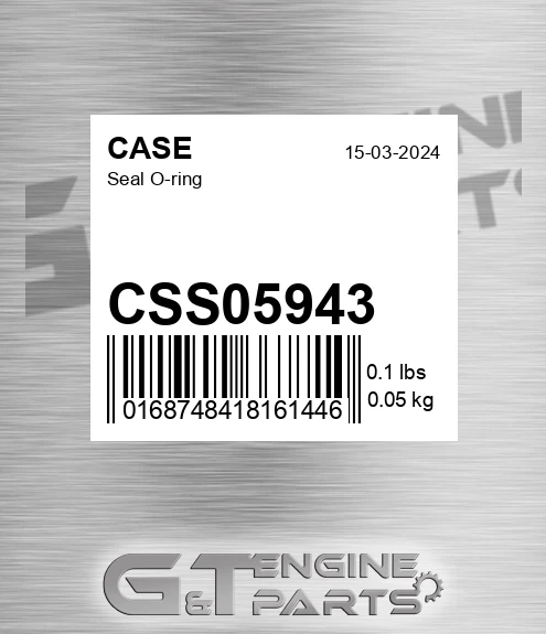 CSS05943 Seal O-ring