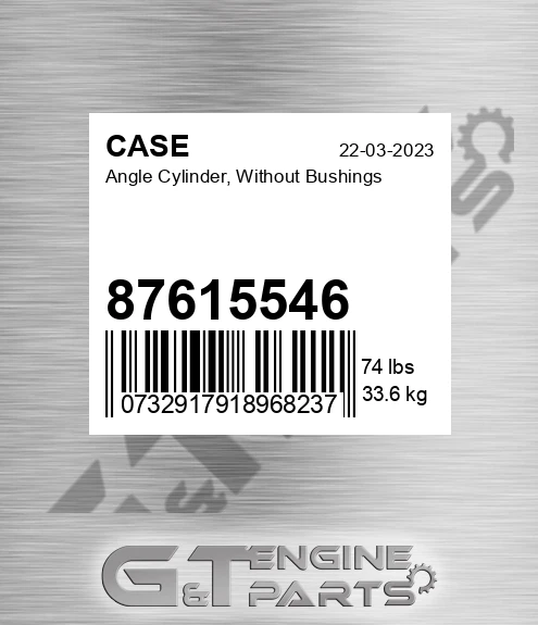 87615546 Angle Cylinder, Without Bushings