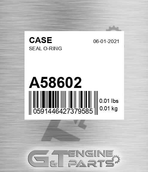 A58602 Seal O-ring